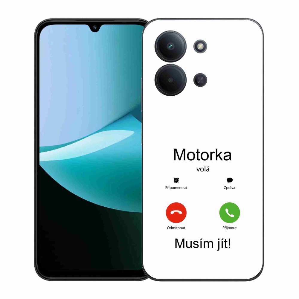 Gél borítás mmCase a Xiaomi Redmi 15C 4G (171mm)/Poco C85 4G (171mm) - motoros hívások fehér háttérrel