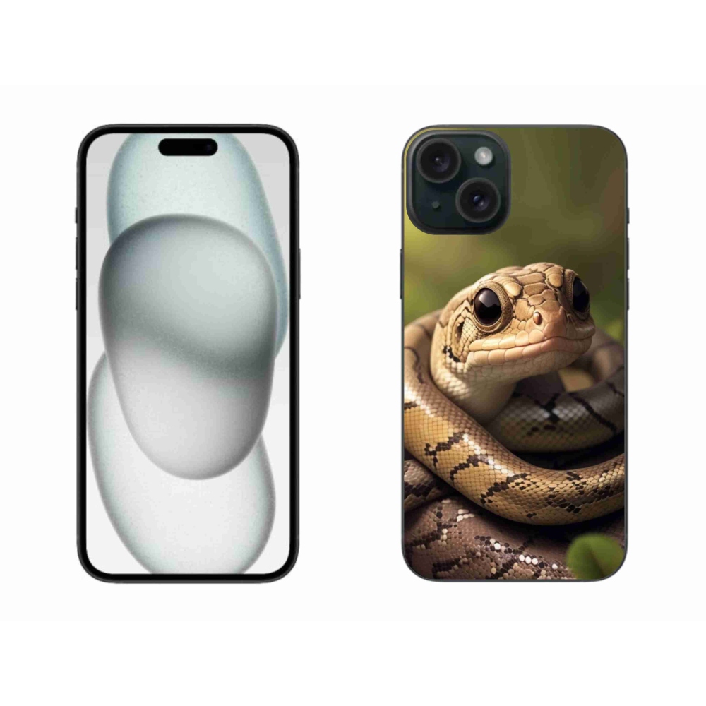 Zselés borítás mmCase iPhone 15 Plus készülékhez - kígyó 1
