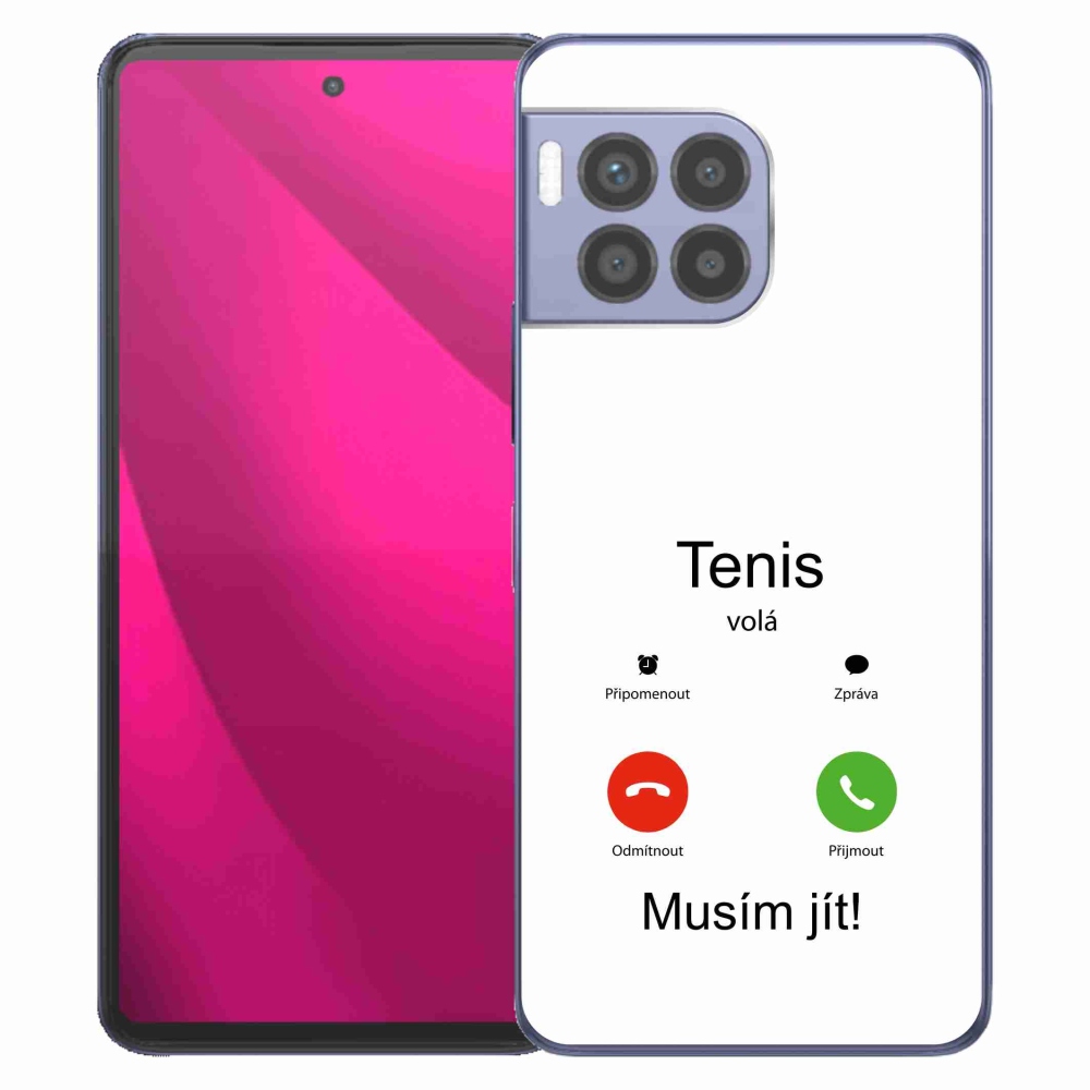 Zselés borítás mmCase a T-Mobile T Phone 2 Pro készülékhez - teniszhívások fehér háttérrel