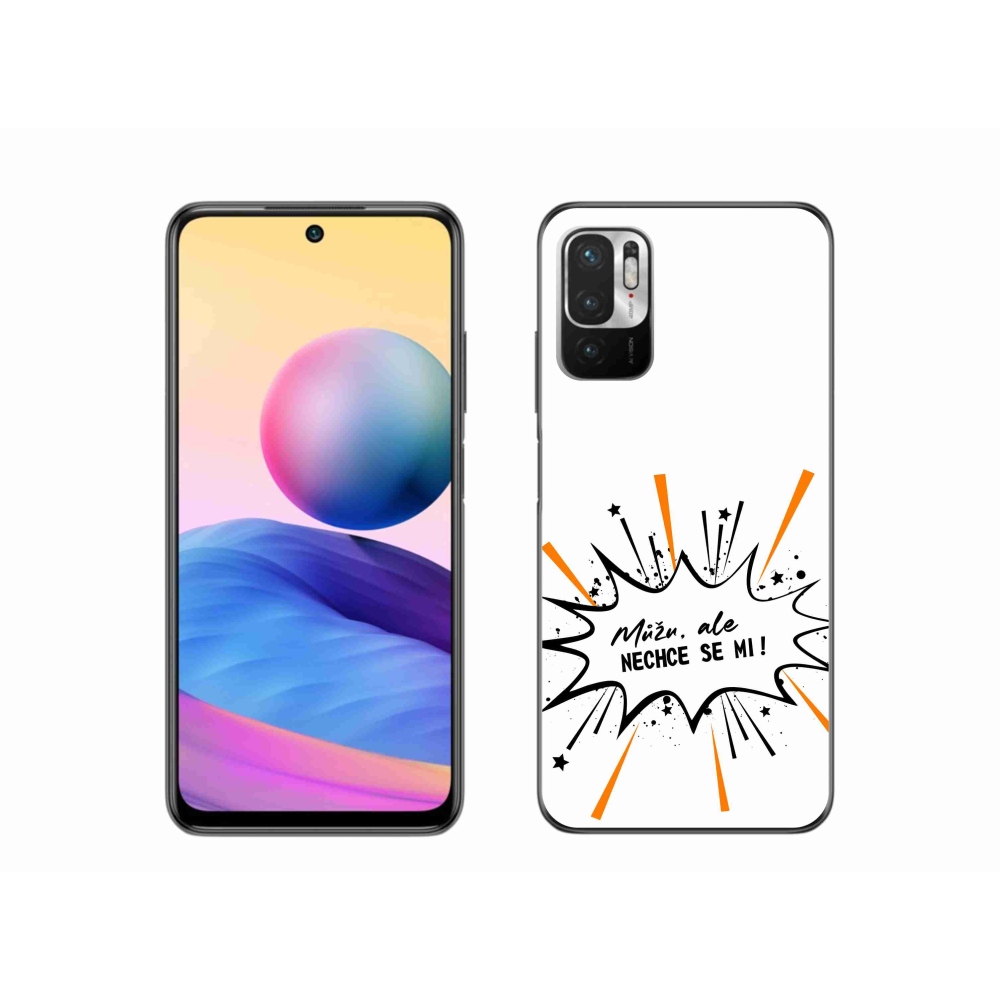 Gél borító mmCase a Xiaomi Poco M3 Pro/5G számára - vicces szöveg 11 fehér háttér