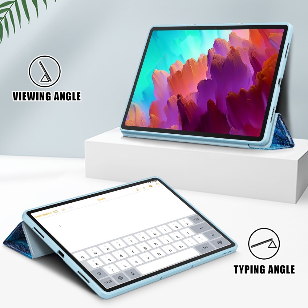 Patte intelligens záró tok Lenovo Tab P12 tablethez - hullámok