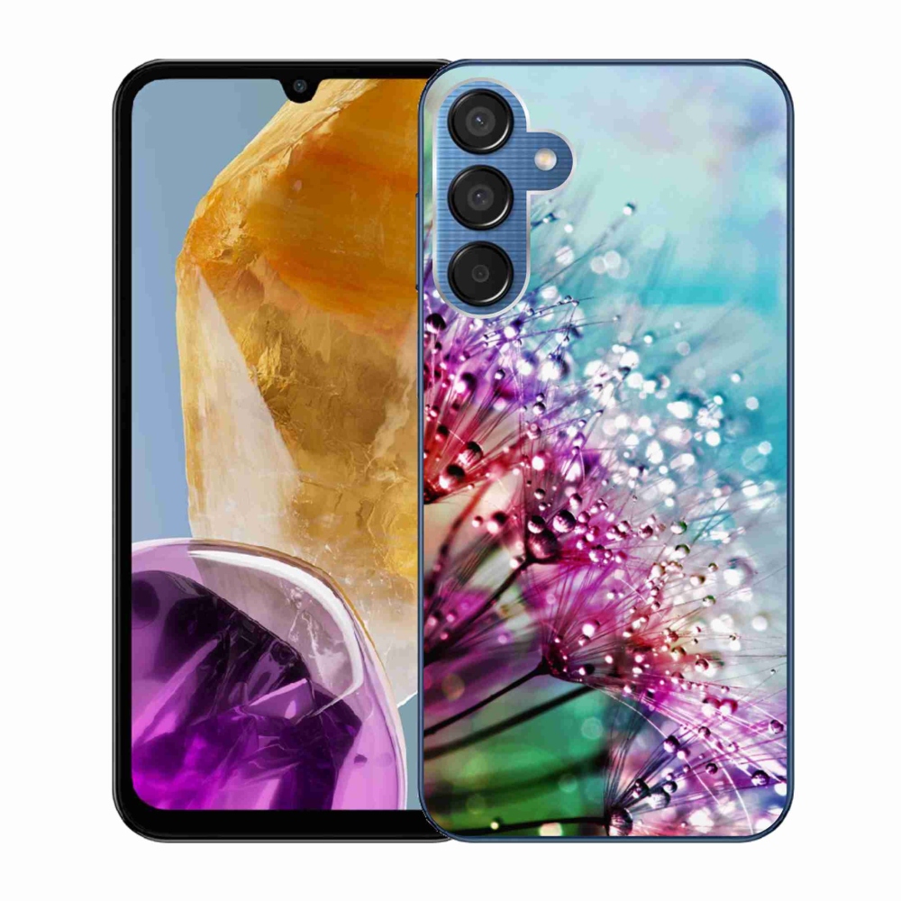 Zselés borító mmCase Samsung Galaxy M15 5G - színes virágokhoz