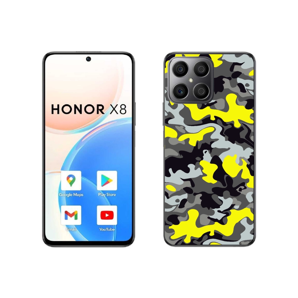 Zselés borítás mmCase a Honor X8 4G készülékhez - álcázó minta 6