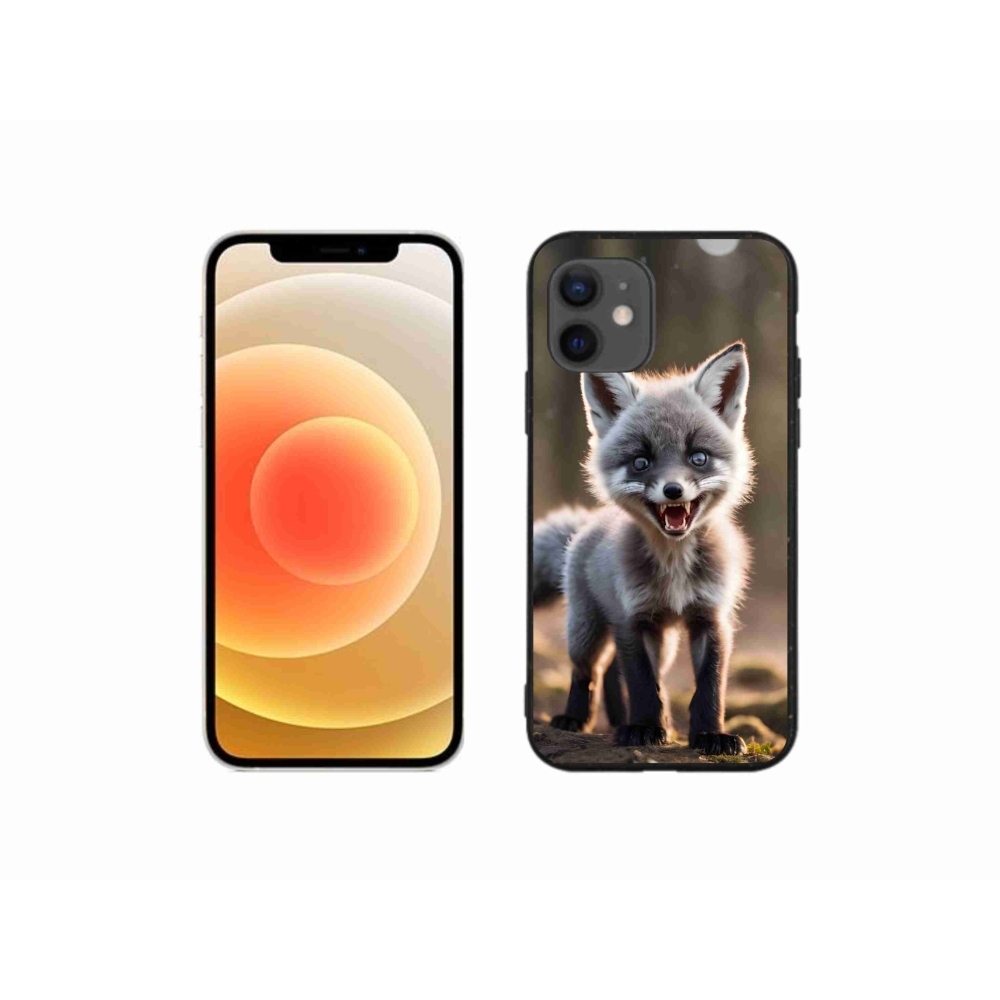 Zselés borítás mmCase iPhone 12 mini készülékhez - angry fox