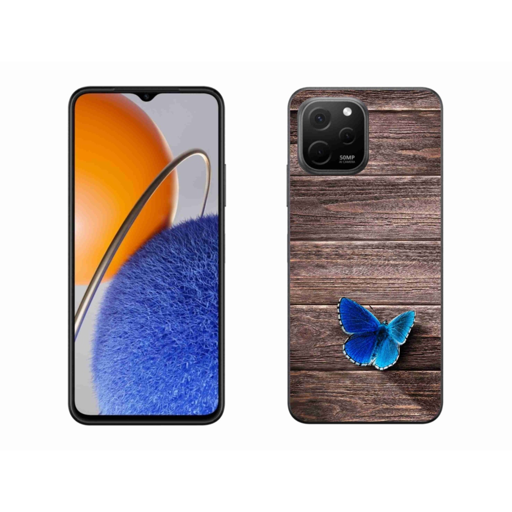 Gél borítás mmCase a Huawei Nova Y61 készülékhez - kék pillangó 1