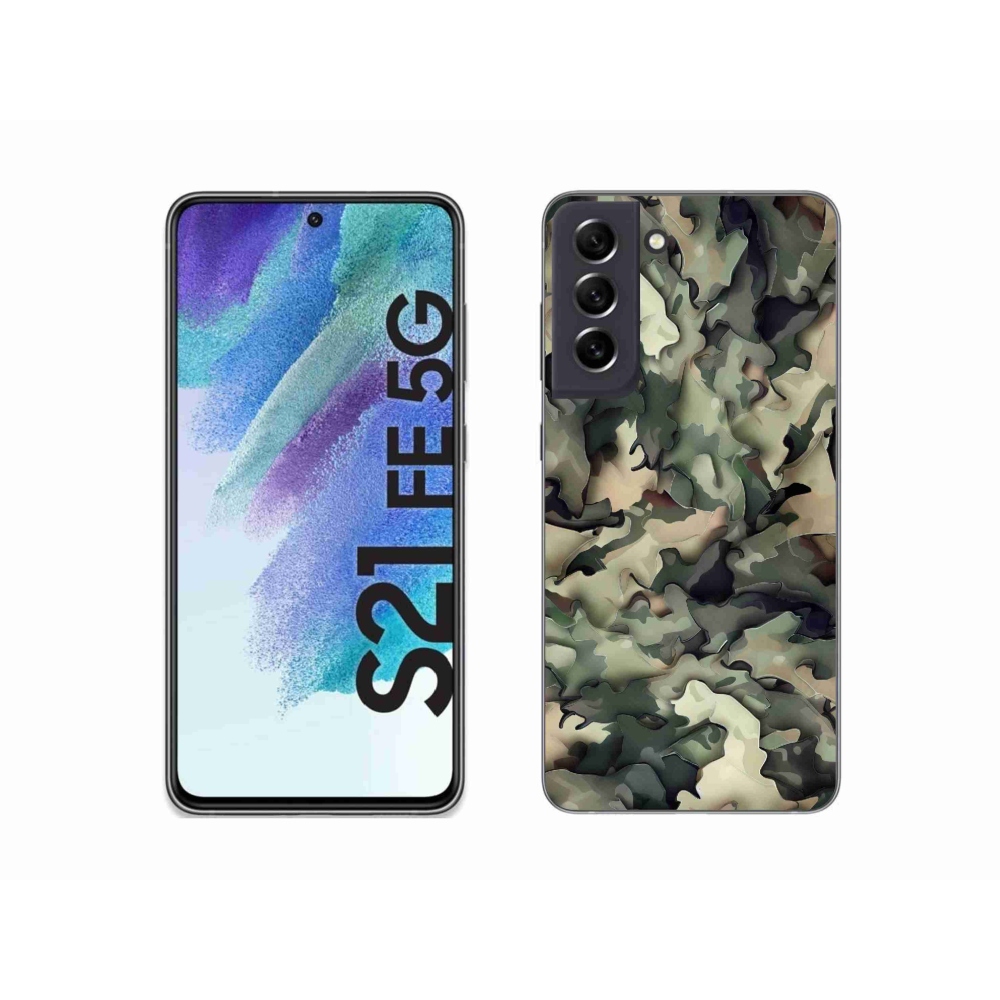 Zselés borítás mmCase Samsung Galaxy S21 FE 5G - terepszínű minta 9