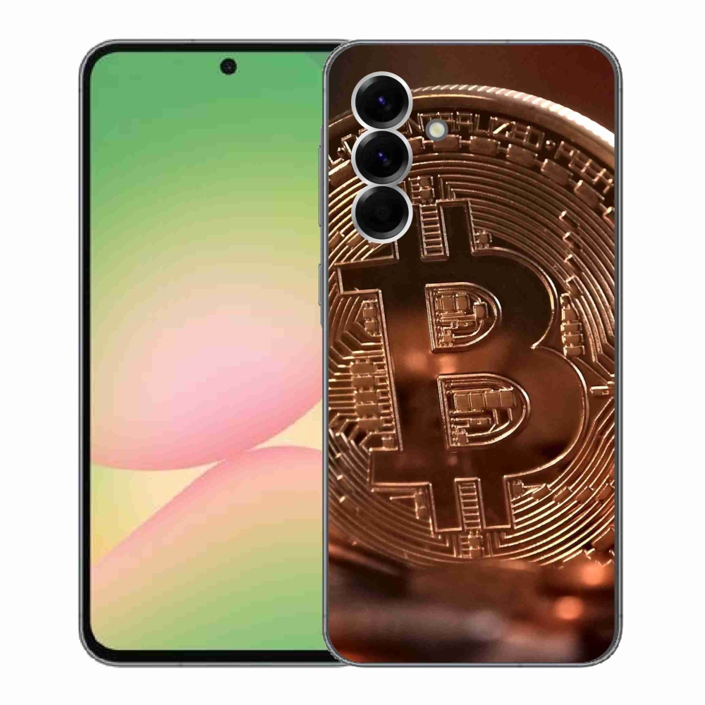 Gél borító mmCase a Samsung Galaxy A56 5G számára - bitcoin