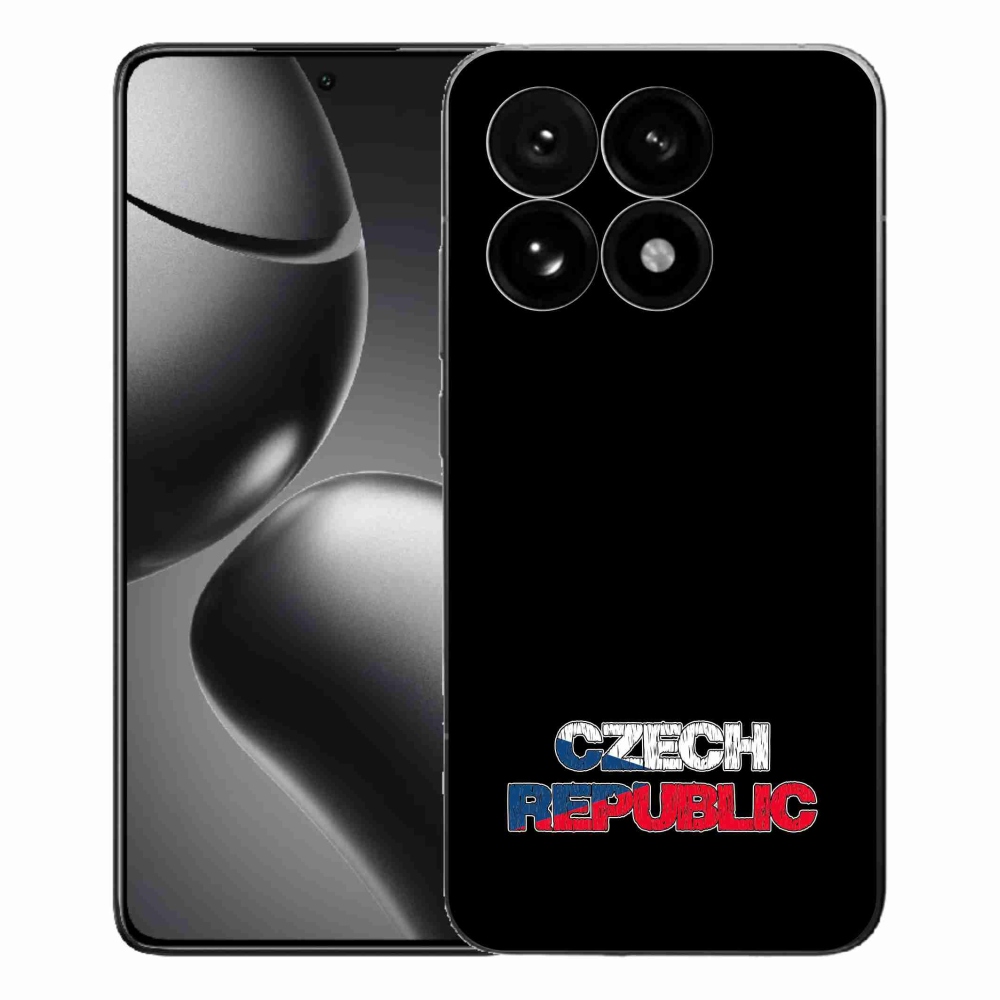 Gél borítás mmCase a Xiaomi 15T-hez - Csehország fekete háttérrel