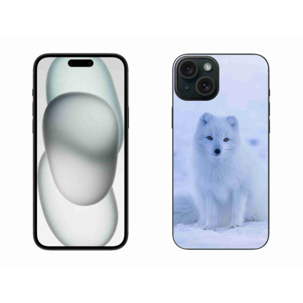 Zselés borítás mmCase iPhone 15 Plus készülékhez - sarki róka