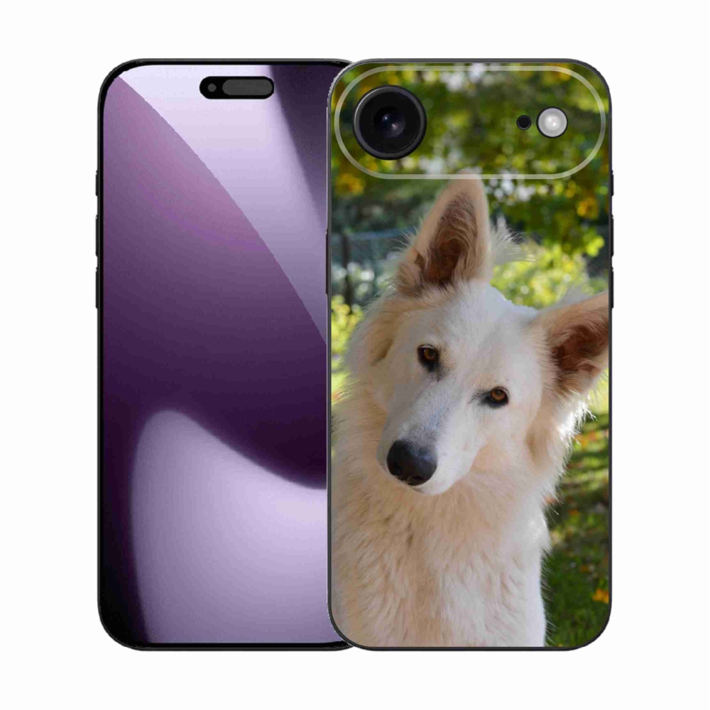 Gél borítás mmCase iPhone 17 Air készülékhez - Fehér svájci juhász 1