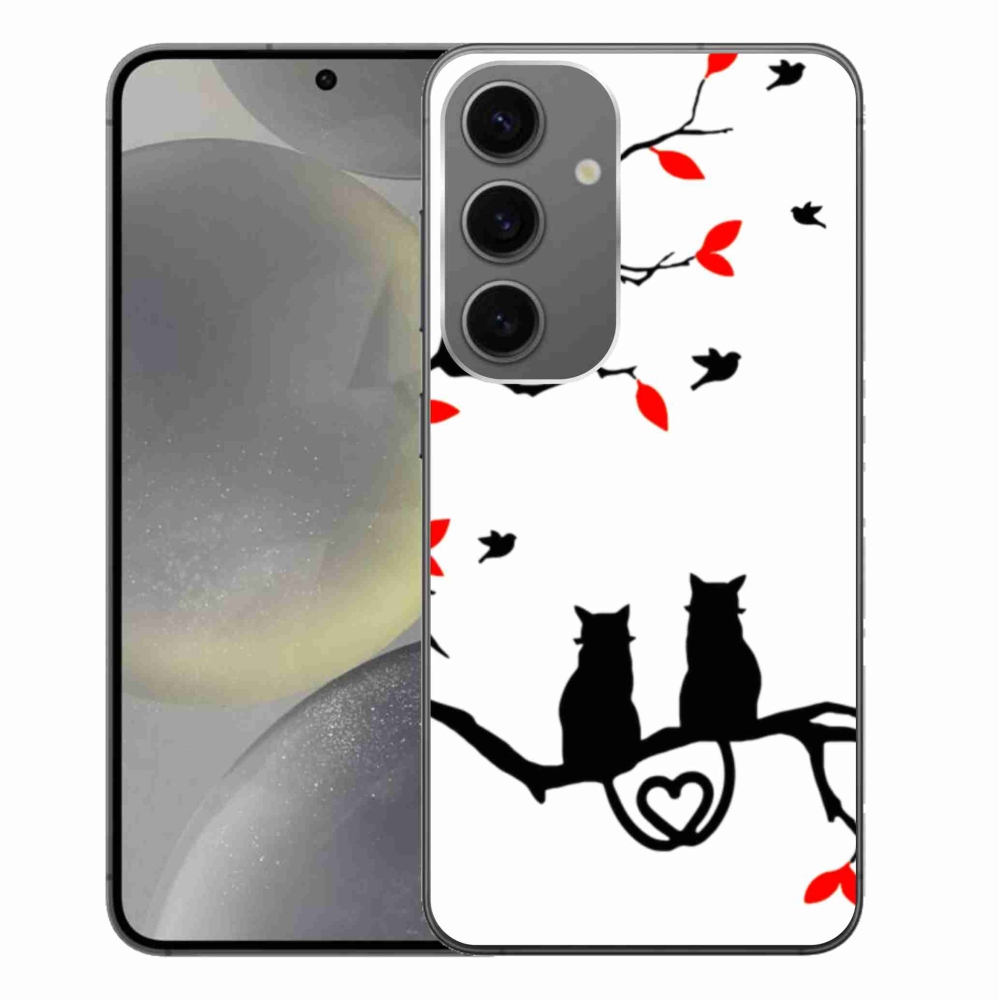 Gél borítás mmCase Samsung Galaxy S24+ készülékhez - macska szeretet