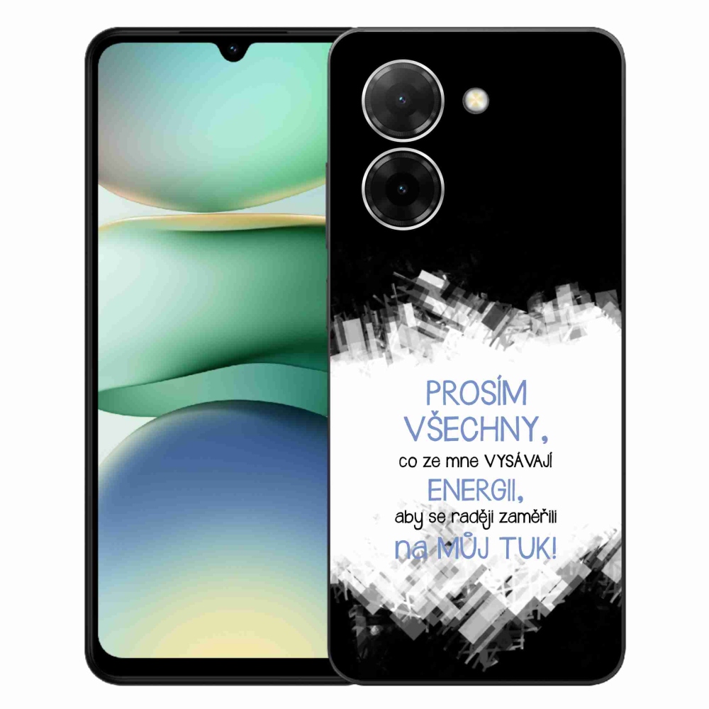 Gél borító mmCase a Xiaomi Redmi A5 (171.7x77.8x8.3mm) - vicces szöveg 1 kék