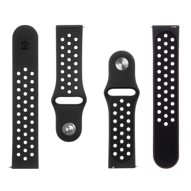 Tactical 234 Dupla szilikon szíj 22mm fekete