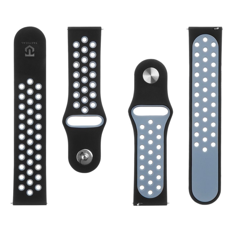 Tactical 267 Dupla szilikon pánt 22mm Fekete/szürke