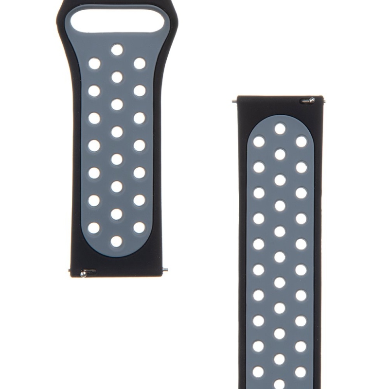 Tactical 267 Dupla szilikon pánt 22mm Fekete/szürke