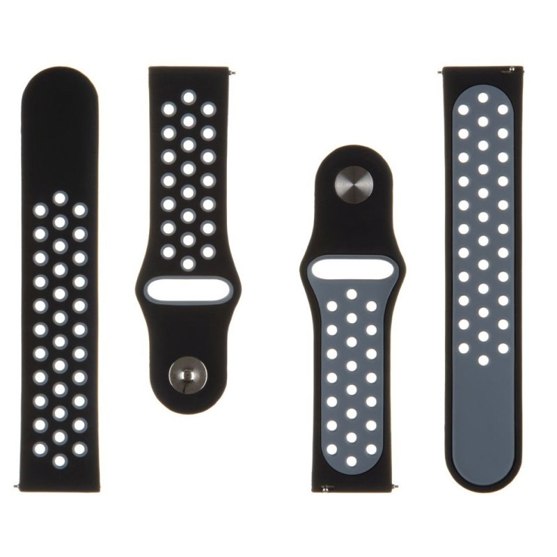 Tactical 267 Dupla szilikon pánt 22mm Fekete/szürke