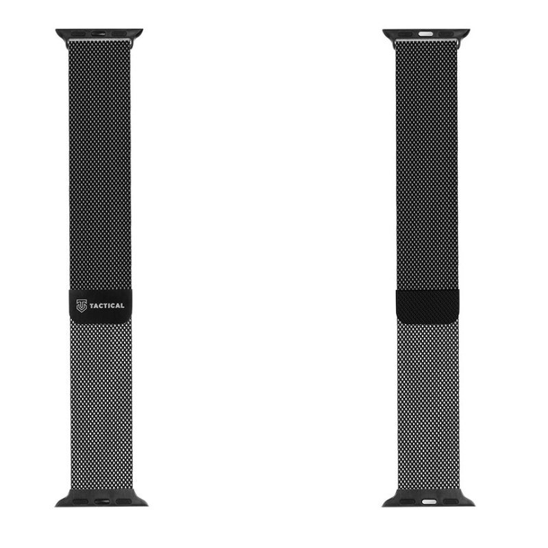Tactical 351 Loop mágneses fémpánt Apple Watch 1/2/3/4/4/5/6/7/8/9/SE 42/44/45mm fekete színű órához
