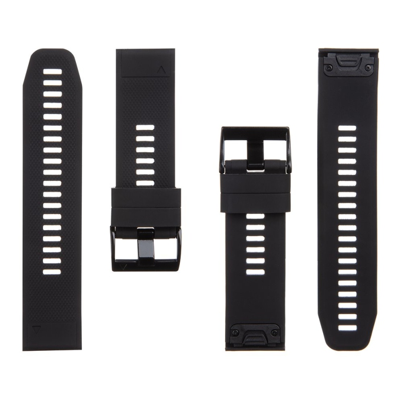 Tactical 668 Szilikon szíj Garmin Fenix 5X/6X/7X QuickFit 26mm Fekete