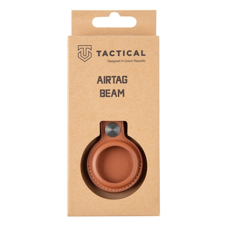Taktikai Airtag Beam bőr barna