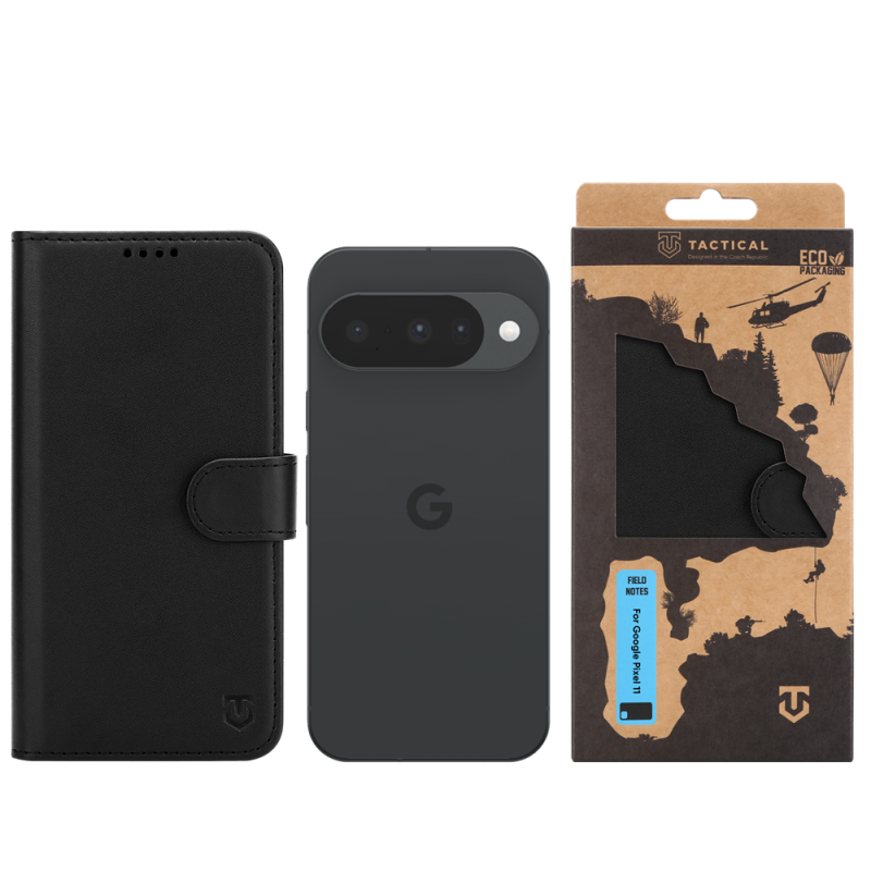 Tactical Field Notes a Google Pixel 11-hez, fekete