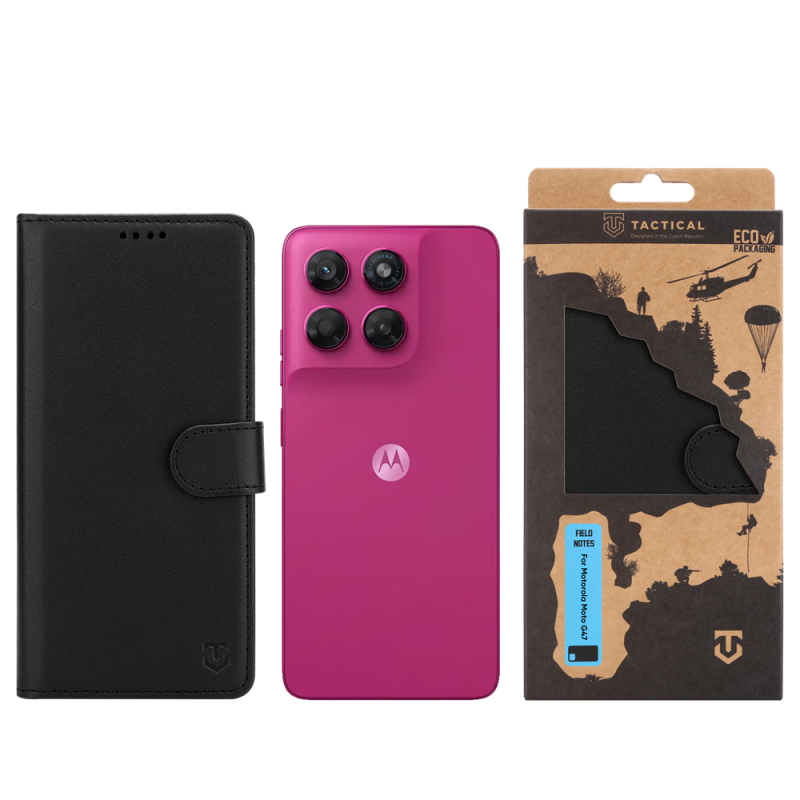Tactical Field Notes a Motorola Moto G47-hez, fekete
