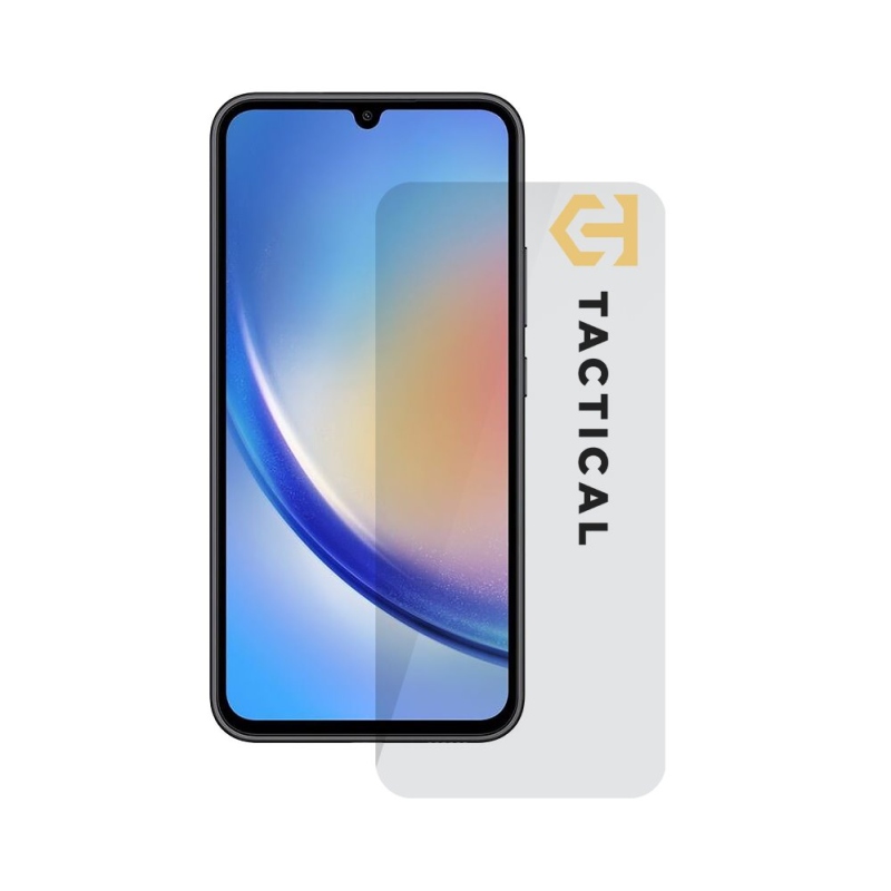 Taktikai üvegpajzs 2.5D üveg Samsung Galaxy A34 5G Clear számára