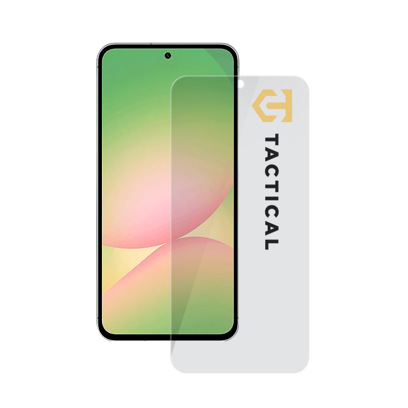 Taktikai üvegpajzs 2.5D üveg Samsung Galaxy A57 átlátszóhoz