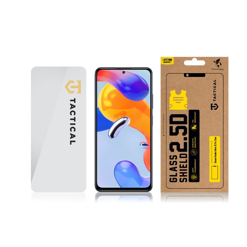 Taktikai üvegpajzs 2.5D üveg a Xiaomi Redmi Note 11/11s számára Tiszta