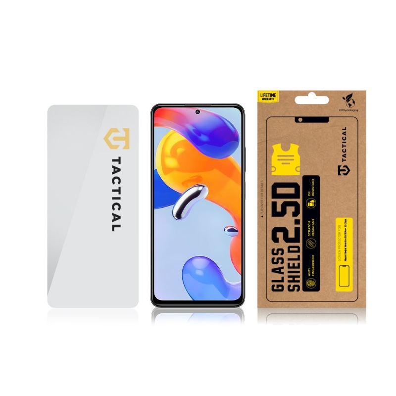 Taktikai üvegpajzs 2.5D üveg a Xiaomi Redmi Note 11 Pro 5G/11 Pro+ 5G számára Tiszta