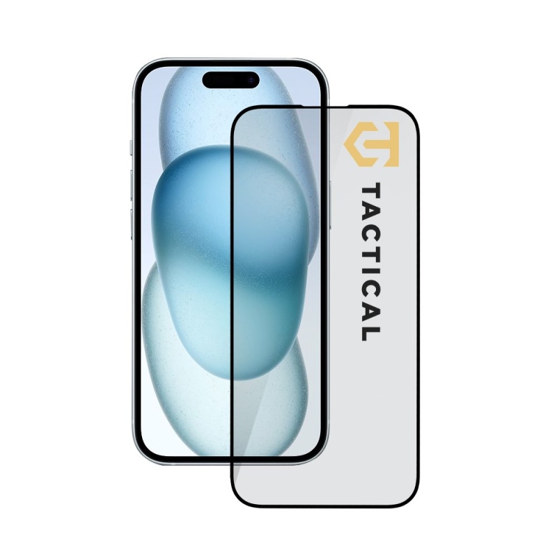 Tactical Glass Shield 5D üveg az Apple iPhone 15 készülékhez Fekete