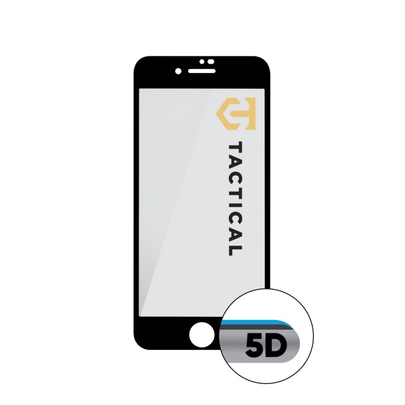 Tactical Glass Shield 5D üveg Apple iPhone 7/8/SE2020/SE2022 készülékhez Fekete