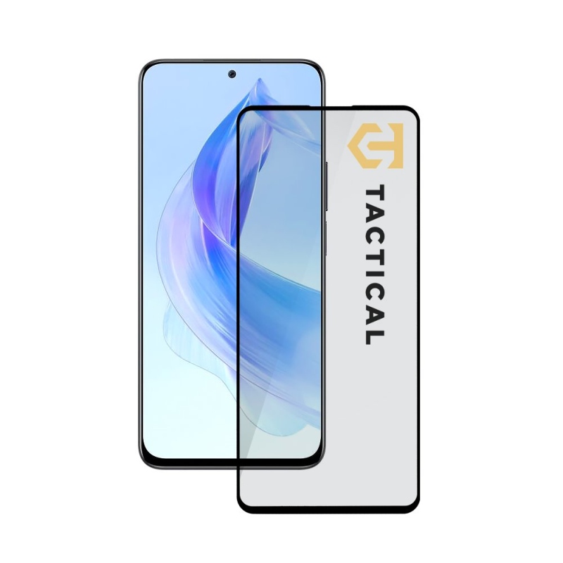 Taktikai üvegpajzs 5D üveg a Honor 90 Lite fekete készülékhez