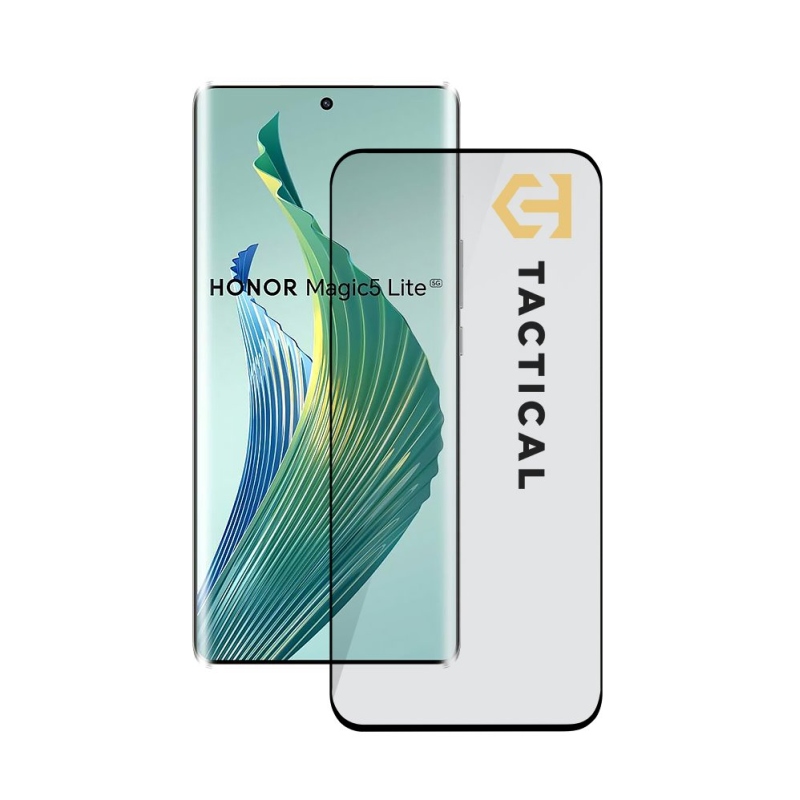 Taktikai üvegpajzs 5D üveg a Honor Magic5 Pro 5G Fekete számára