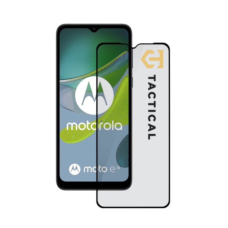 Tactical Glass Shield 5D üveg a Motorola E13 fekete készülékhez