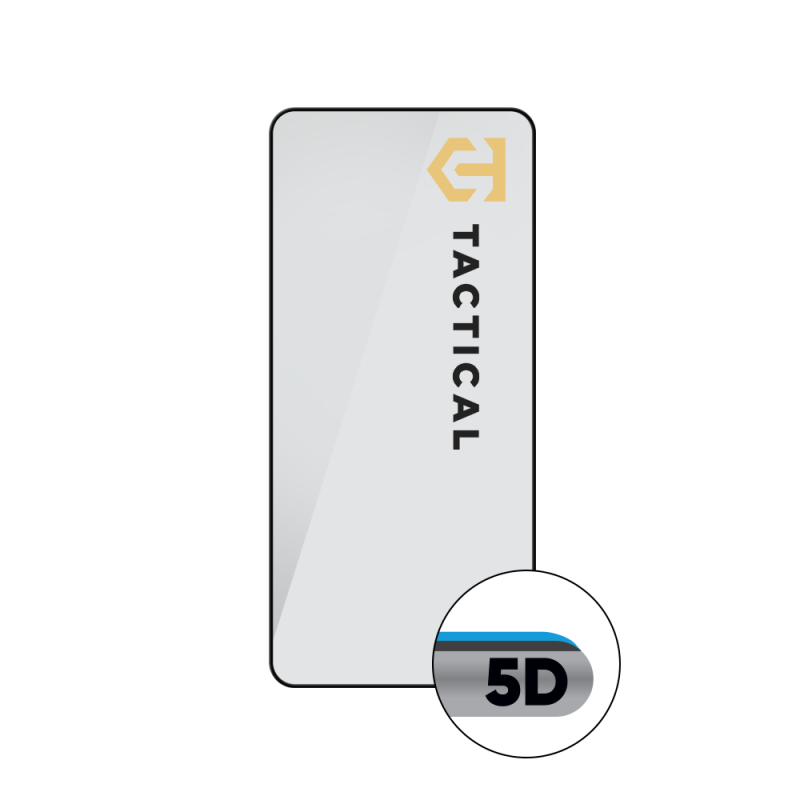 Tactical Glass Shield 5D üveg a Motorola Edge 70 fekete készülékhez