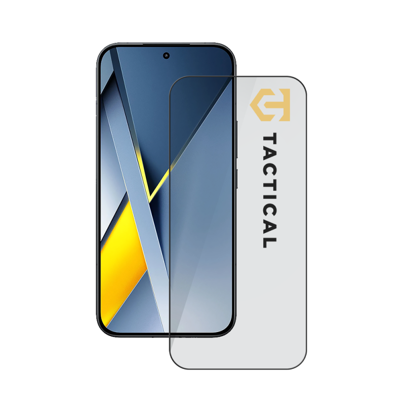 Taktikai üvegpajzs 5D üveg a Poco F8 Ultra Feketéhez