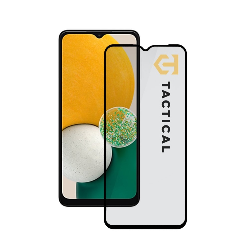 Taktikai üvegpajzs 5D üveg a Samsung Galaxy A13 4G/5G/A04s készülékhez Fekete