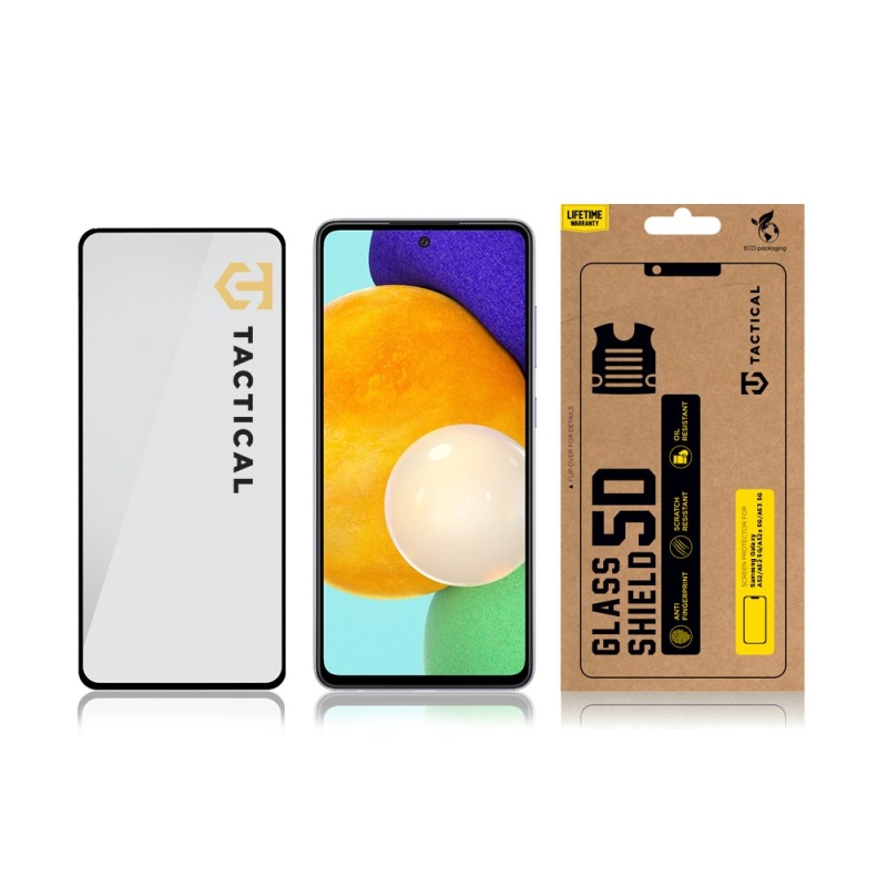 Taktikai üvegpajzs 5D üveg Samsung Galaxy A52/A52 5G/A52s 5G/A52s 5G/A53 5G fekete