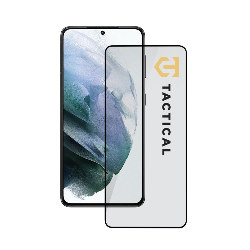 Taktikai üvegpajzs 5D üveg Samsung Galaxy S21 Fekete