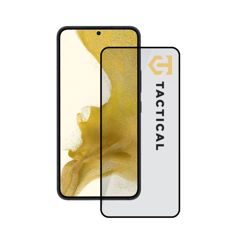 Taktikai üvegpajzs 5D üveg Samsung Galaxy S22 Fekete