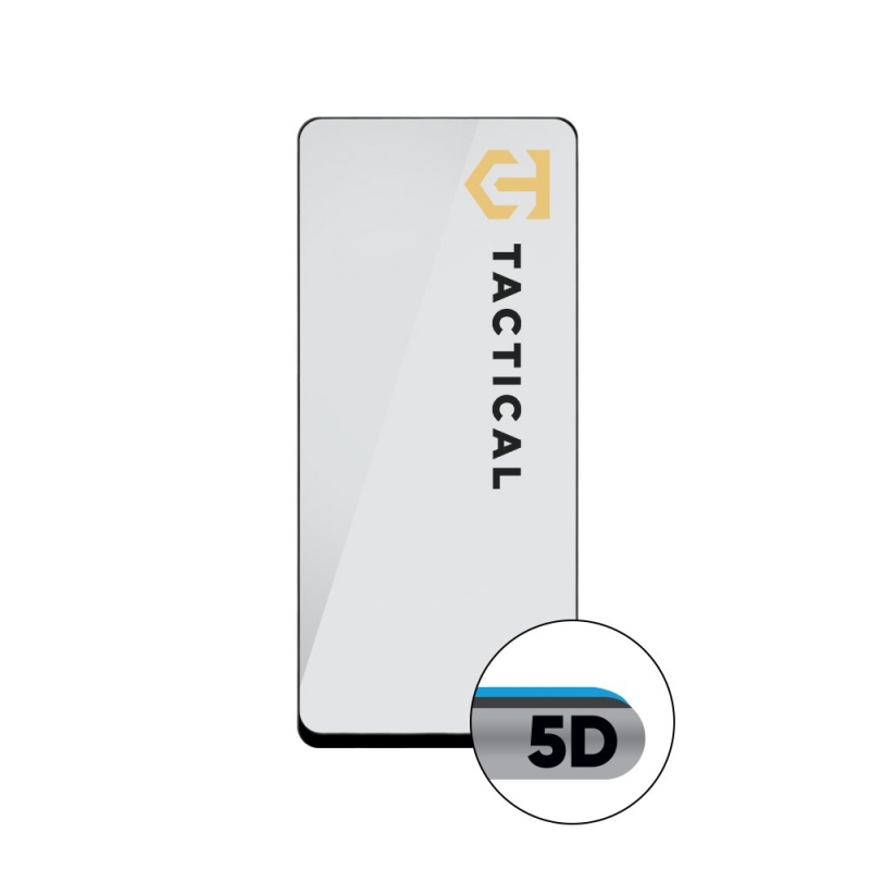 Taktikai üvegpajzs 5D üveg Samsung Galaxy Xcover 7 Pro Fekete