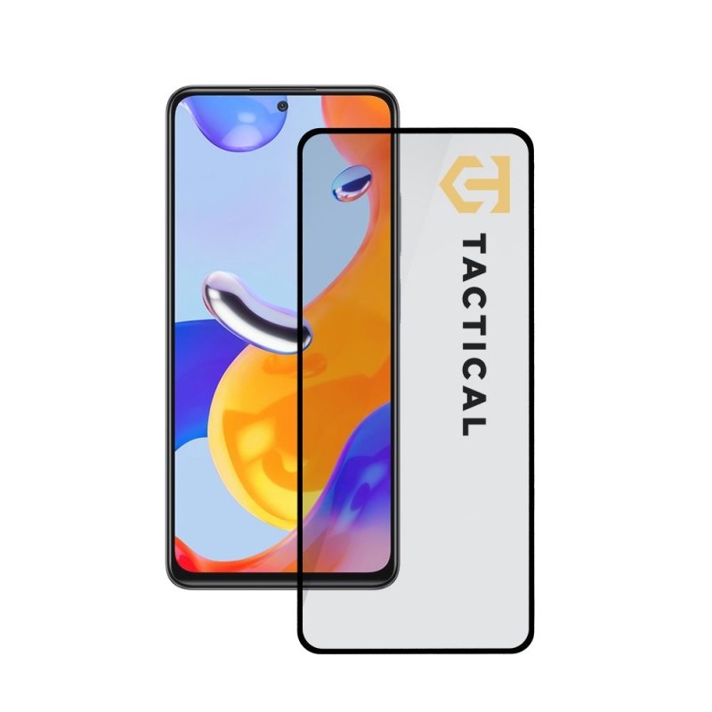 Taktikai üvegpajzs 5D üveg a Xiaomi Redmi Note 11 Pro 5G/11 Pro+ 5G Fekete számára