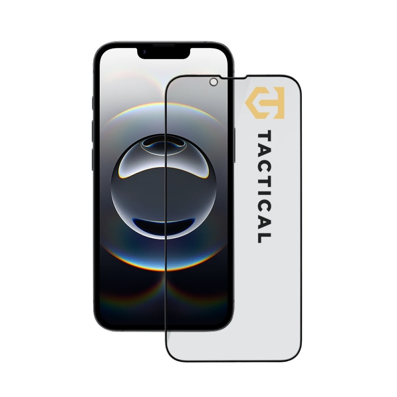 Taktikai üvegpajzs Privacy Stealth 5D üveg az Apple iPhone 13/13 Pro/14/16e/17e készülékhez Fekete