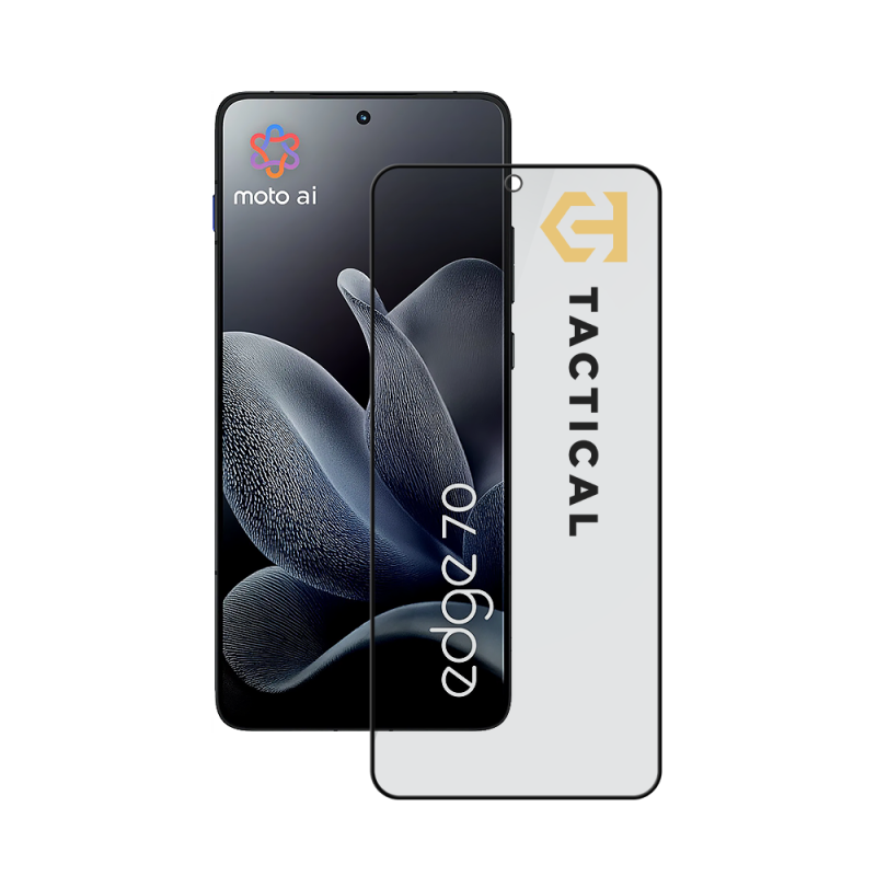 Taktikai üvegpajzs Privacy Stealth 5D üveg a Motorola Edge 70-hez Fekete