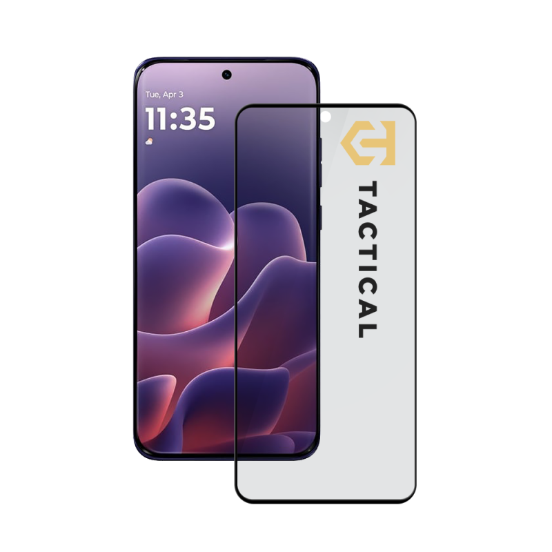 Taktikai üvegpajzs Privacy Stealth 5D üveg a Motorola Edge 70 Fusion fekete verziójához