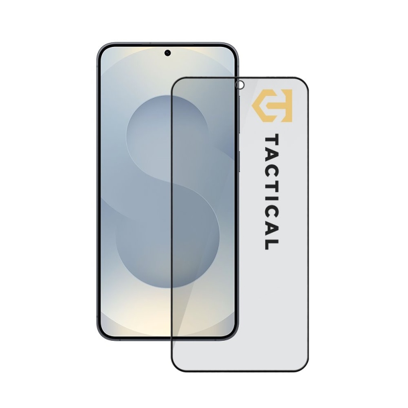 Taktikai üvegpajzs Privacy Stealth 5D üveg Samsung Galaxy S24/S25 fekete színű üveghez