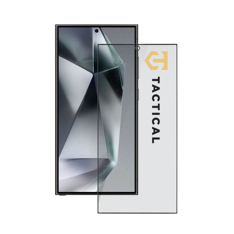 Taktikai üvegpajzs Privacy Stealth 5D üveg a Samsung Galaxy S24 Ultra Black számára