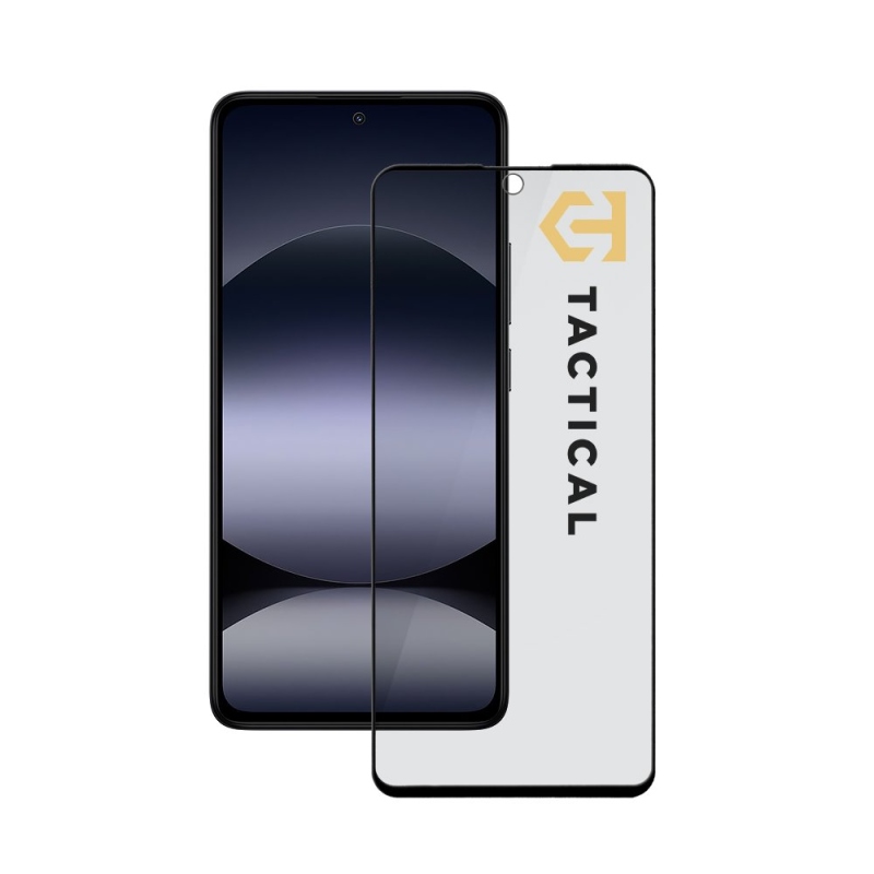 Taktikai üvegpajzs Privacy Stealth 5D üveg a Xiaomi Redmi Note 14 4G/5G/Poco X7 Pro 5G Fekete