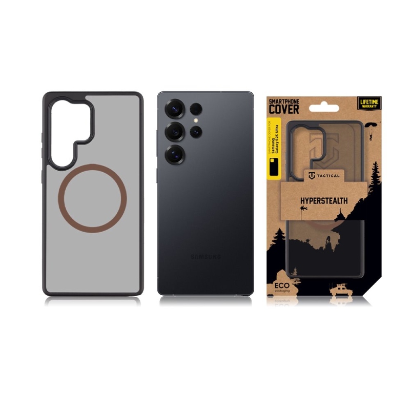 Taktikai MagForce Hyperstealth 2.0 borító Samsung Galaxy S25 Ultra Black/Moucha Moose számára