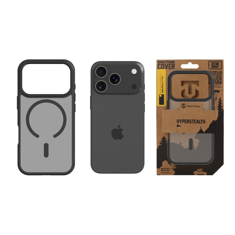 Tactical MagForce Hyperstealth borító iPhone 17 Pro aszfalthoz